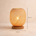 Bamboo Table Lamp for Bedroom and Living Room with Cosy Light - image 8