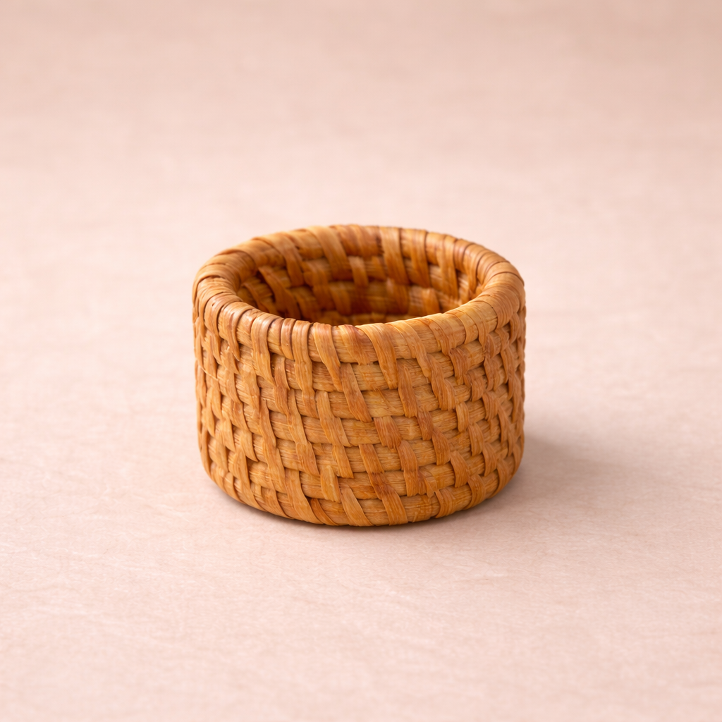 Handcrafted Rattan Napkin Ring for Table Setting and Decor - image 7
