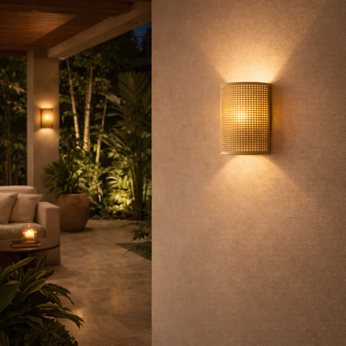 Bamboo Wall Sconce for Living Room and Bedroom with Decorative Light - image 2