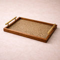 Decorative Wooden Tray with Golden Handle - image 7