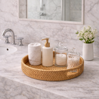 Decorative Rattan Tray for Breakfast and Organisation 30cm - image 4