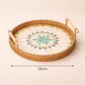 Decorative Wicker Tray for Coffee and Living Room with Handcrafted Design - image 5