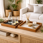 Decorative Wooden Tray for Serving and Organising - image 4