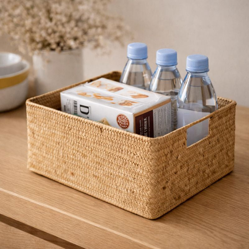 Rattan Storage Basket for Bathroom and Home Natural Design - image 5