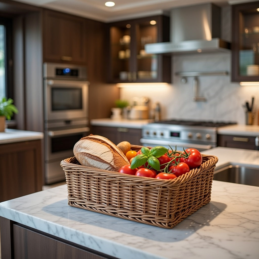 Rectangular Rattan Storage Basket for Home - image 4