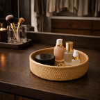 Round Rattan Basket for Kitchen and Living Room Organisation - image 2