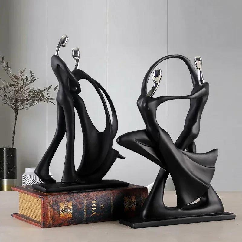 Abstract Decorative Couple Sculpture in Resin - image 5