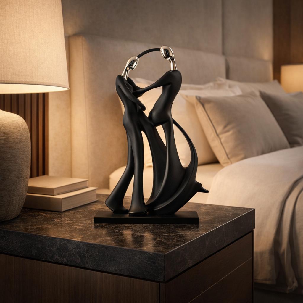 Abstract Decorative Couple Sculpture in Resin - image 6