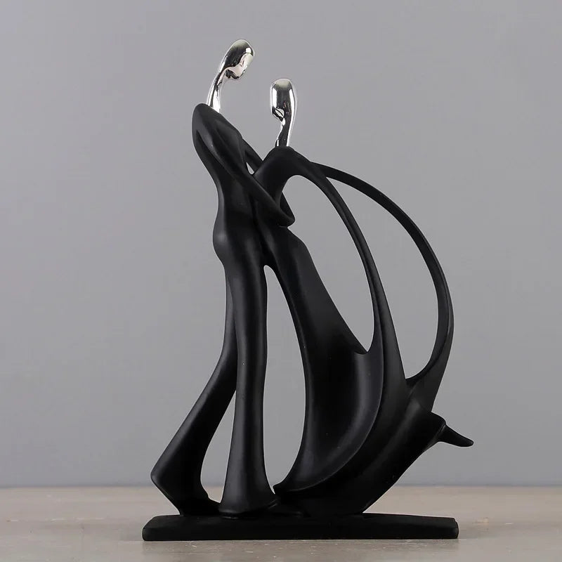 Abstract Decorative Couple Sculpture in Resin - image 8
