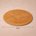 Handcrafted Round and Oval Rattan Placemat for Table Setting - image 8