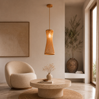 Japanese Bamboo LED Pendant Lamp - image 4