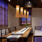 Japanese Bamboo LED Pendant Lamp - image 5
