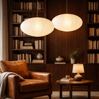Japanese Ceiling Pendant Lamp 2 Units - image 5