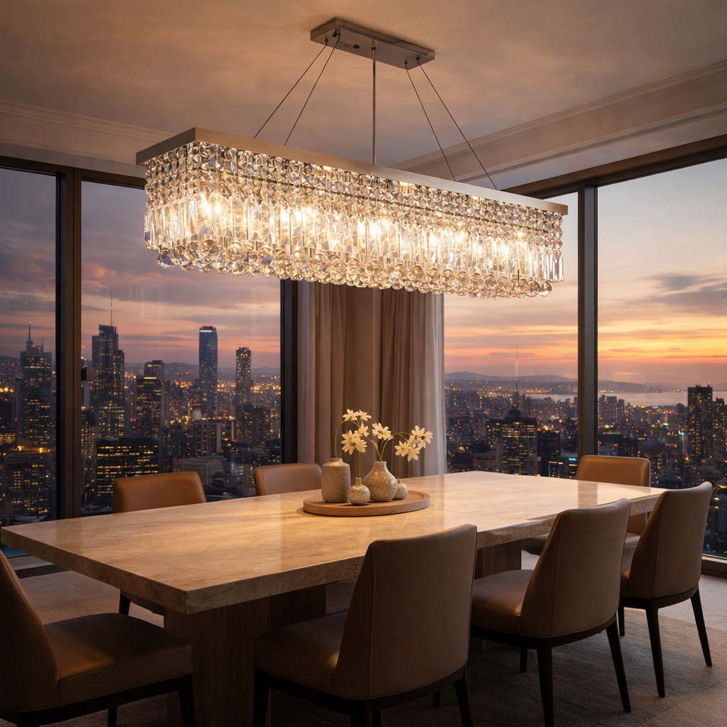 Modern LED Crystal Chandelier for Dining Room - image 4