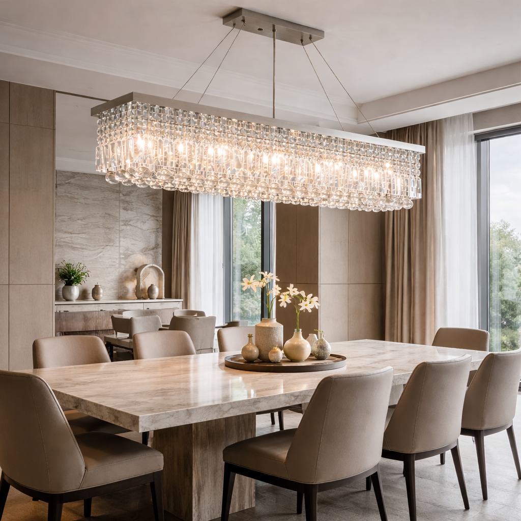Modern LED Crystal Chandelier for Dining Room - image 7