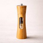 Wooden Pepper and Salt Mill for Kitchen with Adjustable Grind and Transparent Window - image 7