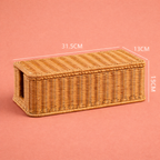 Rattan Cable and Wire Organiser for Desk and Office - image 6