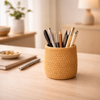 Rattan Desk Organiser Set of 4 for Pens and Objects - image 5