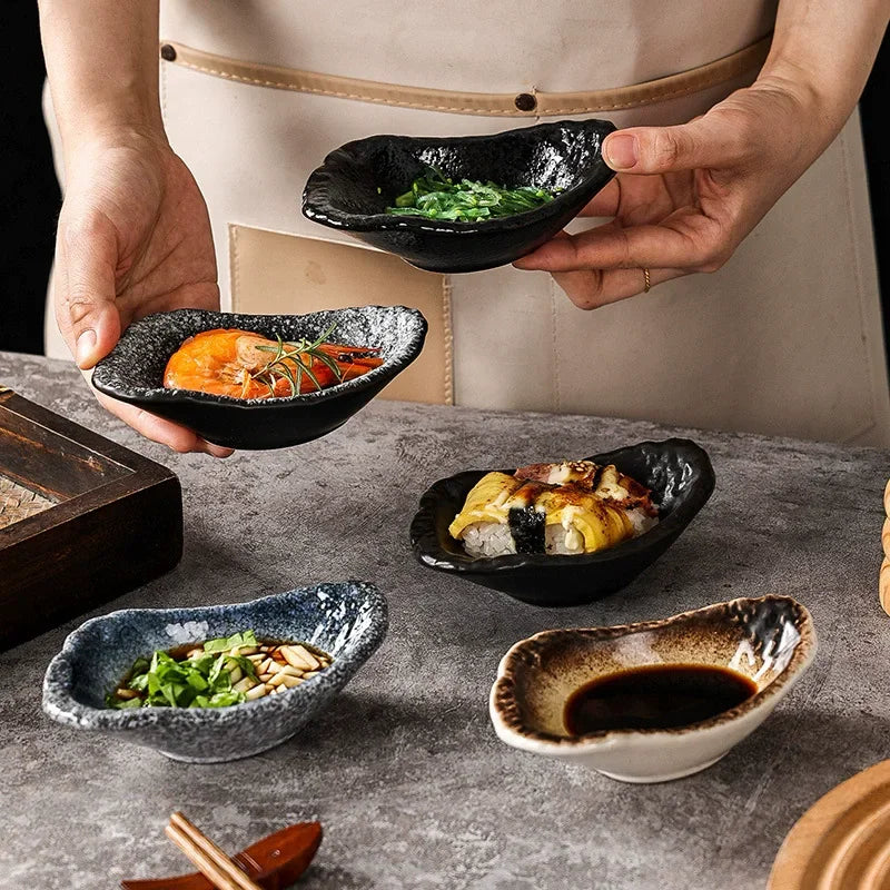 Japanese Ceramic Appetiser Dishes Set of 6 - image 3