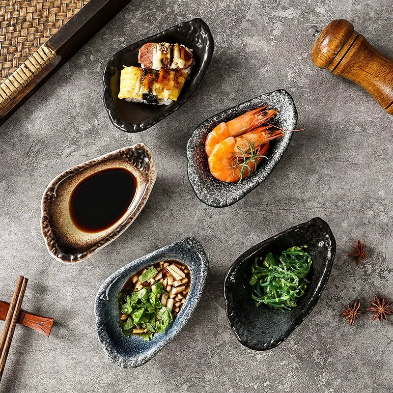 Japanese Ceramic Appetiser Dishes Set of 6 - image 6