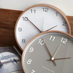 Nordic Solid Wood Wall Clock Modern Simple Creative Clocks Chinese Fashion Personality Wall Clock Living Room Bedroom Home Decor
