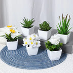 Artificial plants small bonsai,6PCS  DIY crafts desktop windowsill display rack display decoration