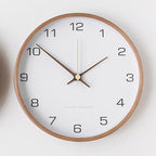 Nordic Solid Wood Wall Clock Modern Simple Creative Clocks Chinese Fashion Personality Wall Clock Living Room Bedroom Home Decor