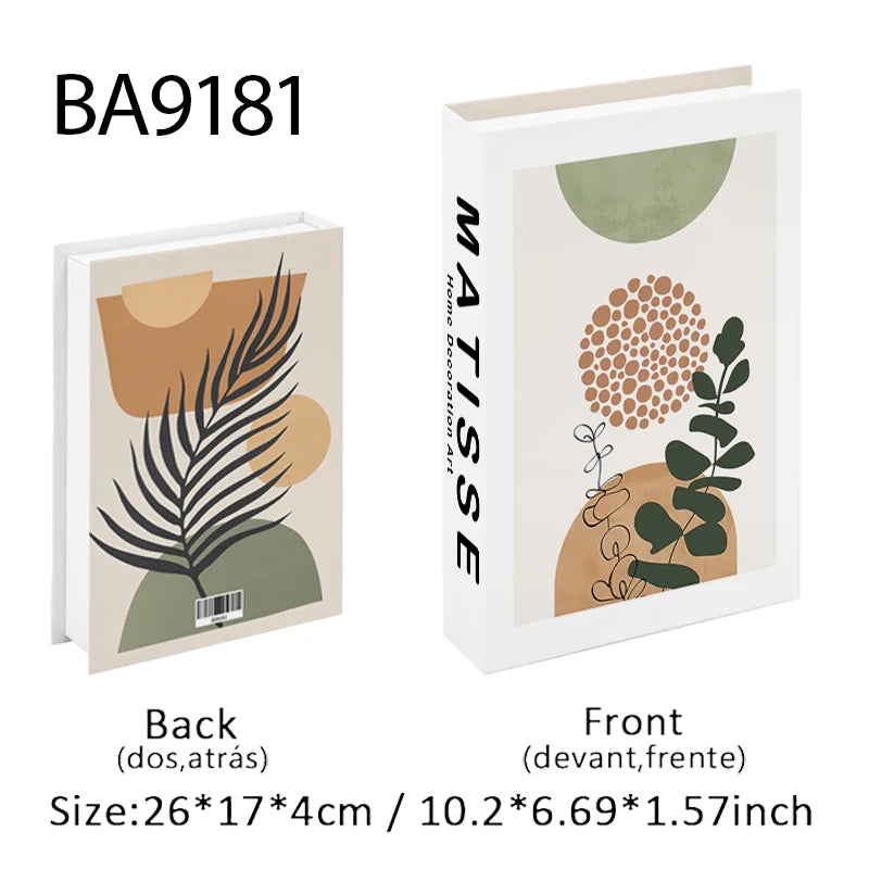 Open Luxury Fake Book Storage Box Home Decor Fashion Paris Decorative Books Interior Decoration Coffee Table Bedroom Ornaments