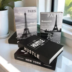 Open Luxury Fake Book Storage Box Home Decor Fashion Paris Decorative Books Interior Decoration Coffee Table Bedroom Ornaments