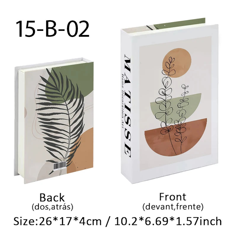Open Luxury Fake Book Storage Box Home Decor Fashion Paris Decorative Books Interior Decoration Coffee Table Bedroom Ornaments