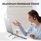 Laptop Stand For Macbook Air Pro Foldable Aluminum Vertical Notebook Stand Laptop Support Macbook Pro Tablet Phone Stand