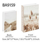 Open Luxury Fake Book Storage Box Home Decor Fashion Paris Decorative Books Interior Decoration Coffee Table Bedroom Ornaments
