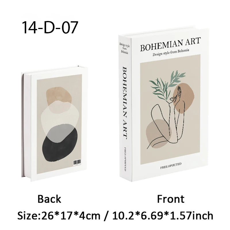 Open Luxury Fake Book Storage Box Home Decor Fashion Paris Decorative Books Interior Decoration Coffee Table Bedroom Ornaments