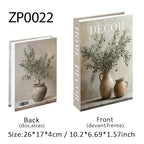 Open Luxury Fake Book Storage Box Home Decor Fashion Paris Decorative Books Interior Decoration Coffee Table Bedroom Ornaments