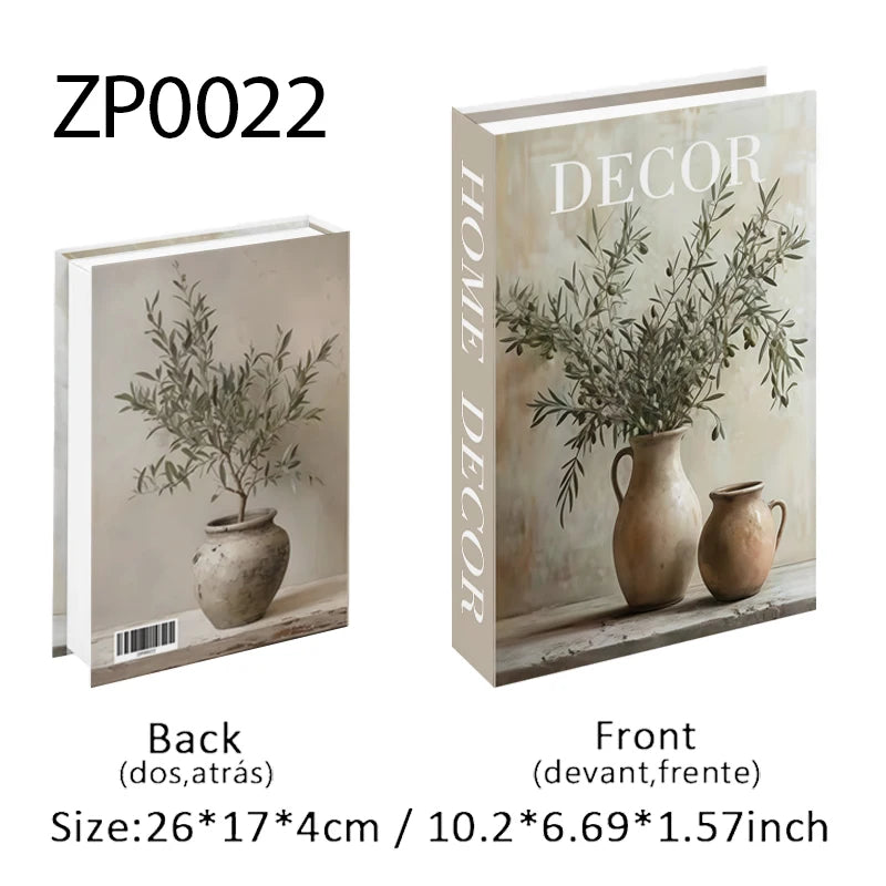Open Luxury Fake Book Storage Box Home Decor Fashion Paris Decorative Books Interior Decoration Coffee Table Bedroom Ornaments