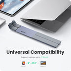 Laptop Stand For Macbook Air Pro Foldable Aluminum Vertical Notebook Stand Laptop Support Macbook Pro Tablet Phone Stand