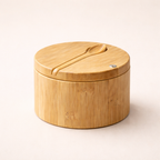 Wooden Salt Cellar with and without Spoon for Kitchen - image 7
