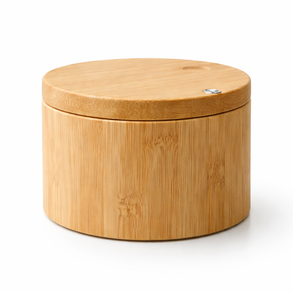 Wooden Salt Cellar with and without Spoon for Kitchen - image 8