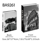 Open Luxury Fake Book Storage Box Home Decor Fashion Paris Decorative Books Interior Decoration Coffee Table Bedroom Ornaments
