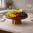 Tall Wooden Cake Stand for Cakes and Fruit Decorative - image 5