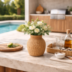 Decorative Wicker Vase for Table and Living Room with Handcrafted Design - image 2