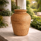 Decorative Wicker Vase for Table and Living Room with Handcrafted Design - image 5