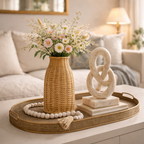 Decorative Natural Fibre Vase for Living Room and Table - image 3