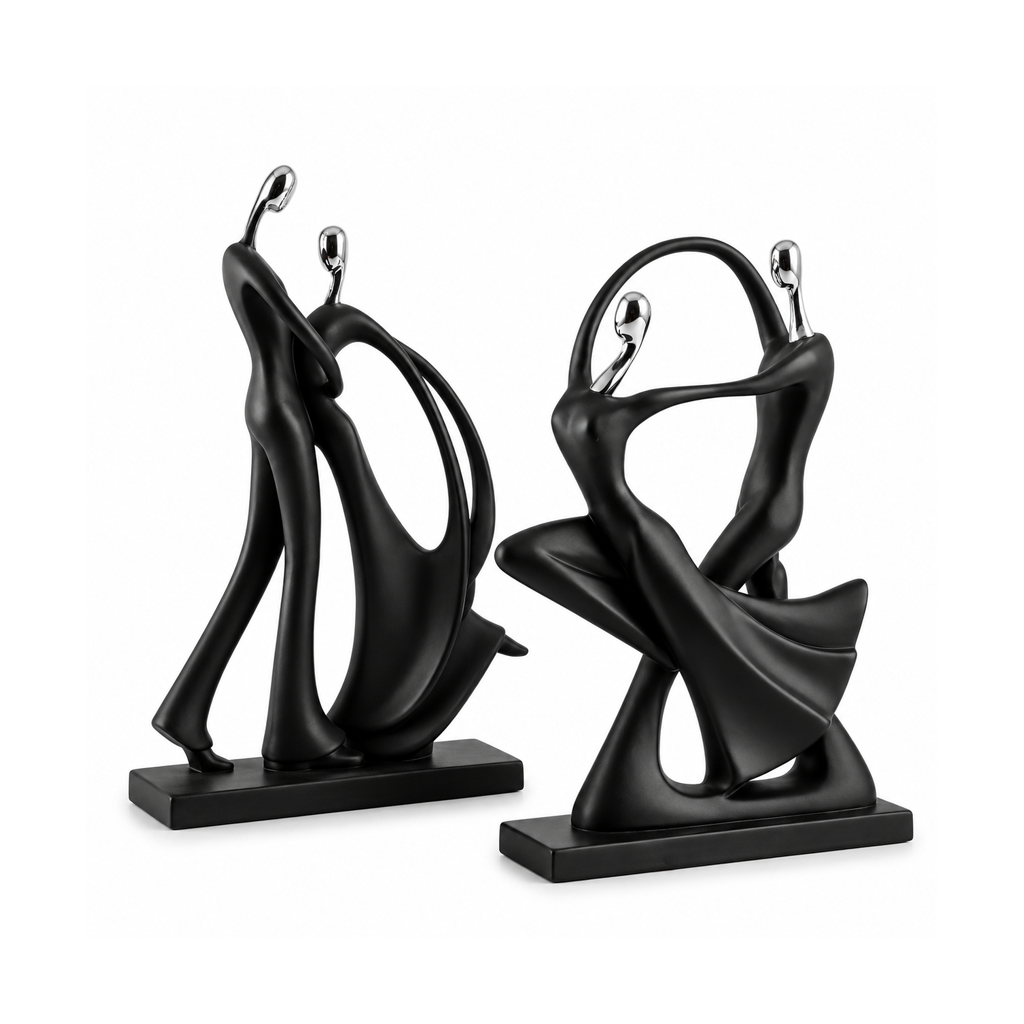 Abstract Decorative Couple Sculpture in Resin