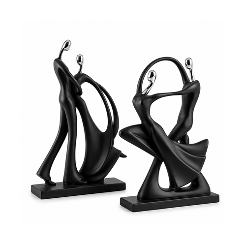 Abstract Decorative Couple Sculpture in Resin