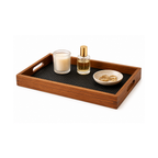 Decorative Wooden Tray for Serving and Organising