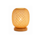 Bamboo Table Lamp for Bedroom and Living Room with Cosy Light