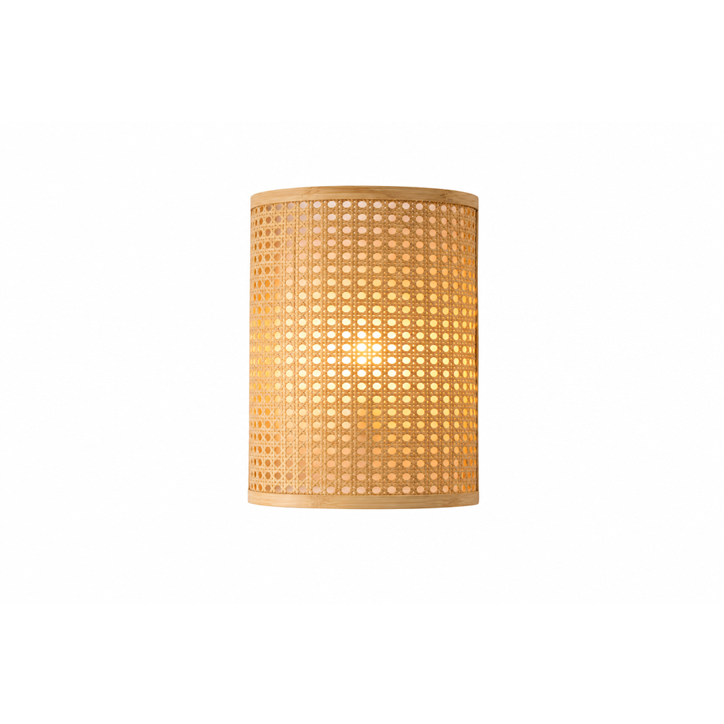 Bamboo Wall Sconce for Living Room and Bedroom with Decorative Light